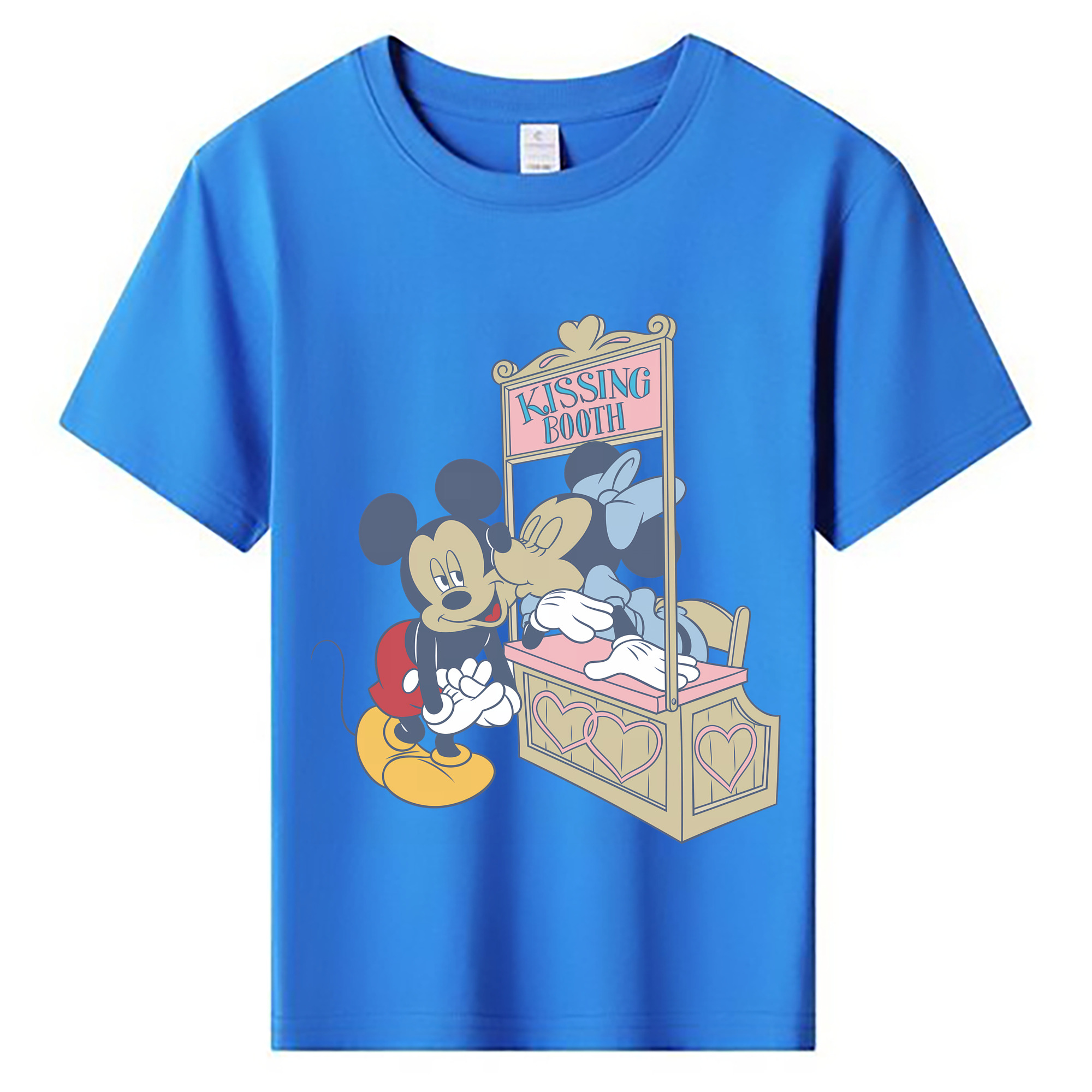 （画像用） ミッキーマウス Mickey Mouse 綿100％キッズTシャツ（フロントプリント）